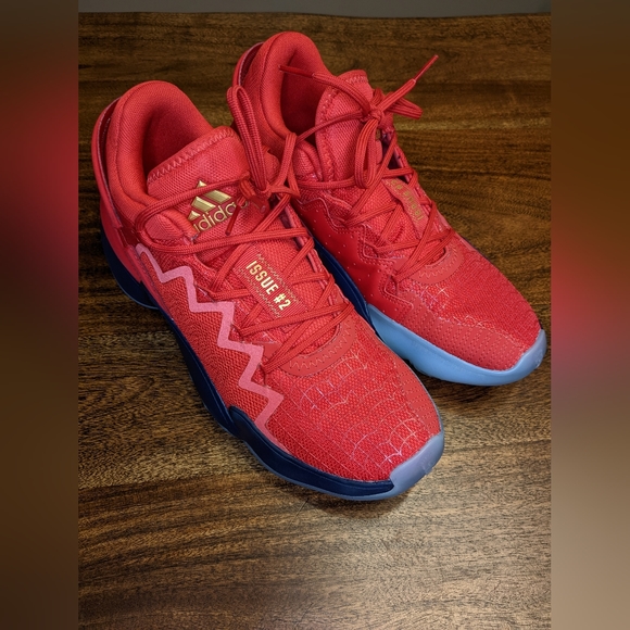 Adidas D.O.N. Issue 2 J Spider Man Shoes - Big Kids Junior's Size 6.5 (G55709). - Picture 2 of 6